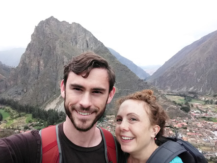 Emily and I at the top of the ruins.