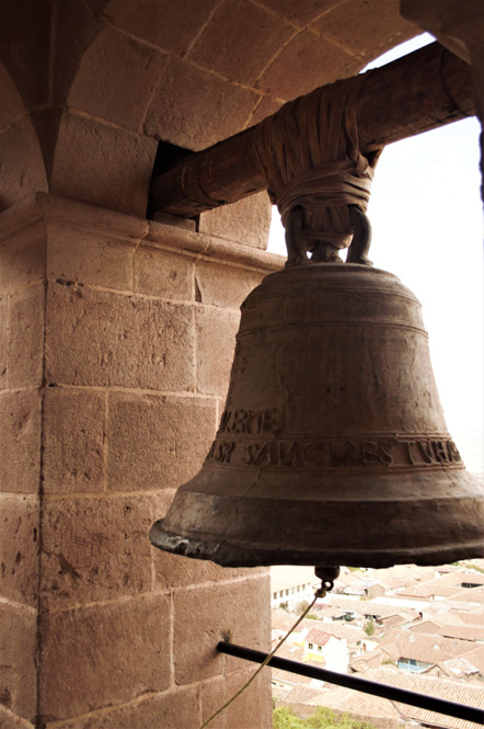 A bell from the San Cristobal bell tower.