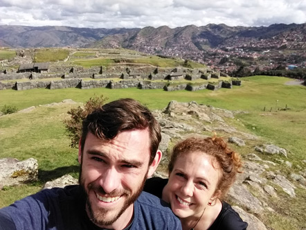 Emily and I at Sacsayhuaman.