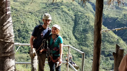 Emily and I before ziplining.