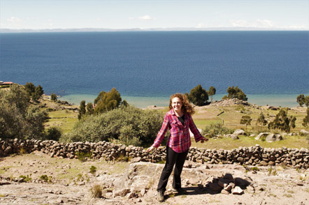 Emily at Taquile Island.