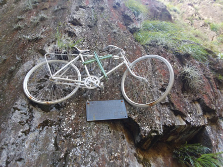 Carlos Nordt's ghost bike.