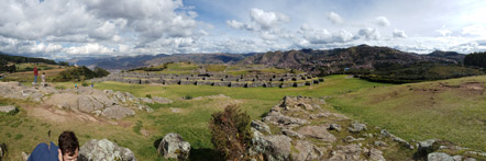 Panorama of Sacsayhuaman from The Slides.