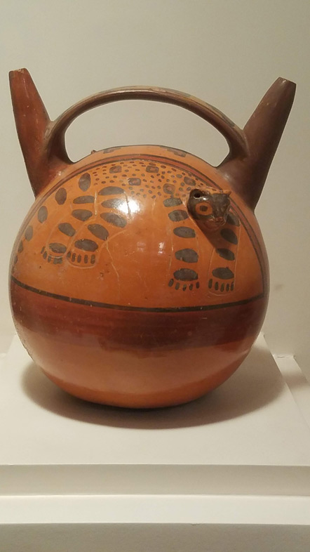 Ceremonial vessel decorated with a puma.