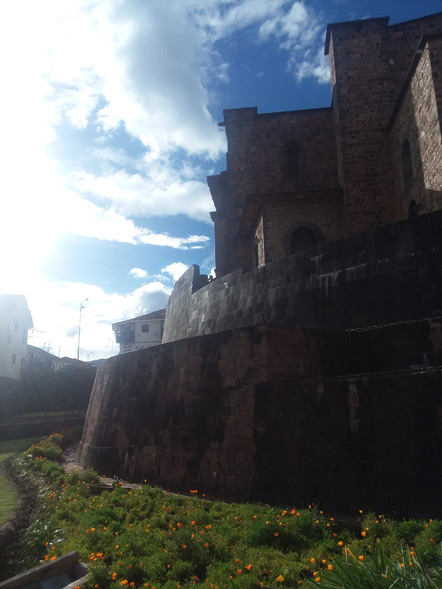 A view of the Incan wall.