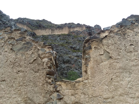 The mountain next to Ollantaytambo's main ruins is covered in Spanish moss. They use Spanish moss as a Christmas decoration like we use garlands. 