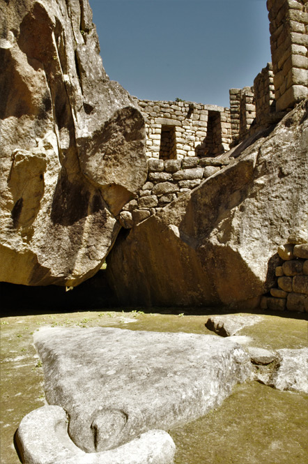 The Temple of the Condor. with the sacrificial altar at the bottom.