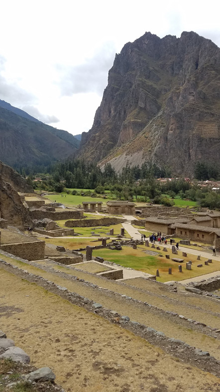 The view from Ollantaytambo's terraces.