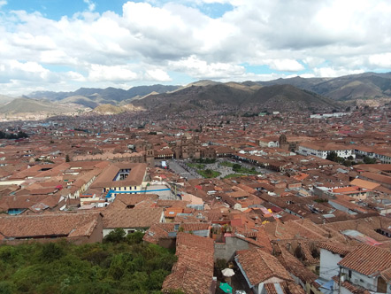 The view of Cusco from the bell tower of San Cristobal.